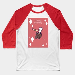 Happy Birthday - Baker Sloth Baseball T-Shirt